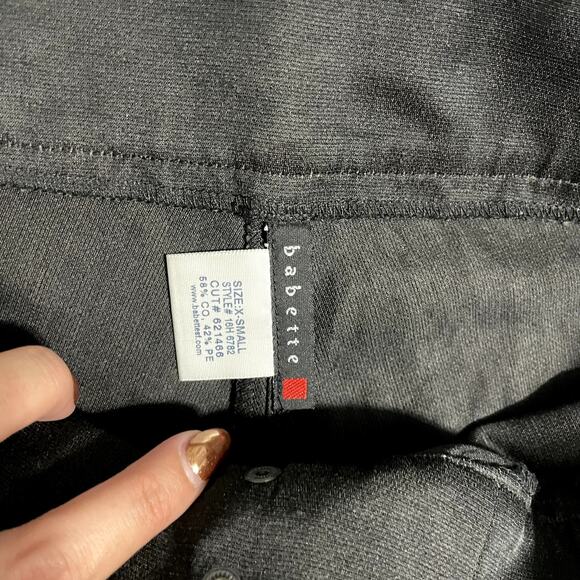 Babette Pinsky Wide Leg Pleated Trousers Black - Size XS - Picture 5 of 9